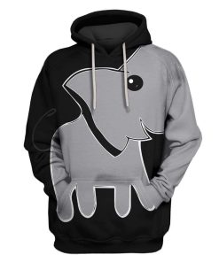 Cute Elephant Custom T-shirt - Hoodies Apparel HD-GH1106121 3D Custom Fleece Hoodies Hoodie S 