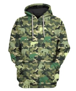 Cute Elephant Custom T-shirt - Hoodies Apparel HD-GH1106151 3D Custom Fleece Hoodies Hoodie S