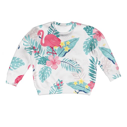 CUTE Flamingo Kid Custom Hoodies T-shirt Apparel HD-MV110729K kid 3D apparel Kid Sweatshirt S/6-8