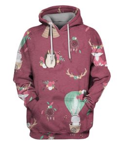 Cute Pets And Dreamcatcher Custom T-shirt - Hoodies Apparel HD-PET110255 3D Custom Fleece Hoodies Hoodie S 