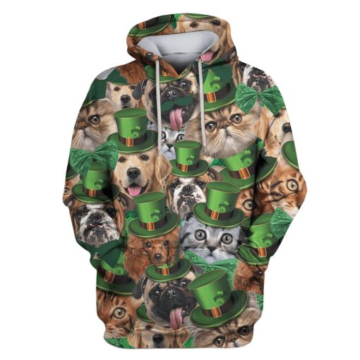 Cute Pets Custom T-shirt - Hoodies Apparel HD-PET110434 3D Custom Fleece Hoodies Hoodie S