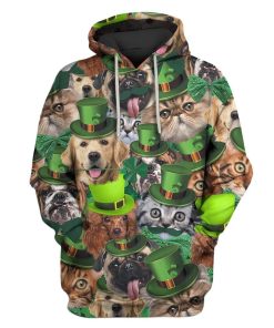 Cute Pets Custom T-shirt - Hoodies Apparel HD-PET110460 3D Custom Fleece Hoodies Hoodie S 