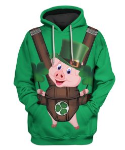 Cute PIG Custom T-shirt - Hoodies Apparel HD-PET110451 3D Custom Fleece Hoodies Hoodie S 