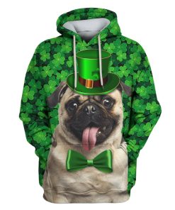 Cute Pug Custom T-shirt - Hoodies Apparel HD-PET110420 3D Custom Fleece Hoodies Hoodie S 