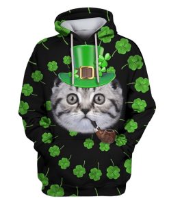 Cute Scottish Fold Custom T-shirt - Hoodies Apparel HD-PET110448 3D Custom Fleece Hoodies Hoodie S 