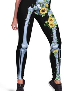 Cute sunflower Full-print Leggings HD-GH20256-LEG Leggings Leggings S 