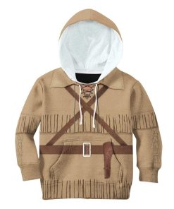 Daniel Boone Custom Hoodie Apparel HD-TA2091902K Kid 3D Apparel Kid Hoodie 2XS/3-4 