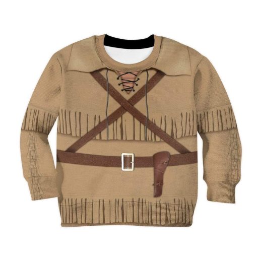 Daniel Boone Custom Hoodie Apparel HD-TA2091902K Kid 3D Apparel Kid Sweatshirt 2XS/3-4