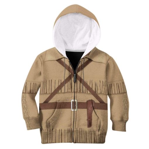 Daniel Boone Custom Hoodie Apparel HD-TA2091902K Kid 3D Apparel Kid Zip Hoodie 2XS/3-4