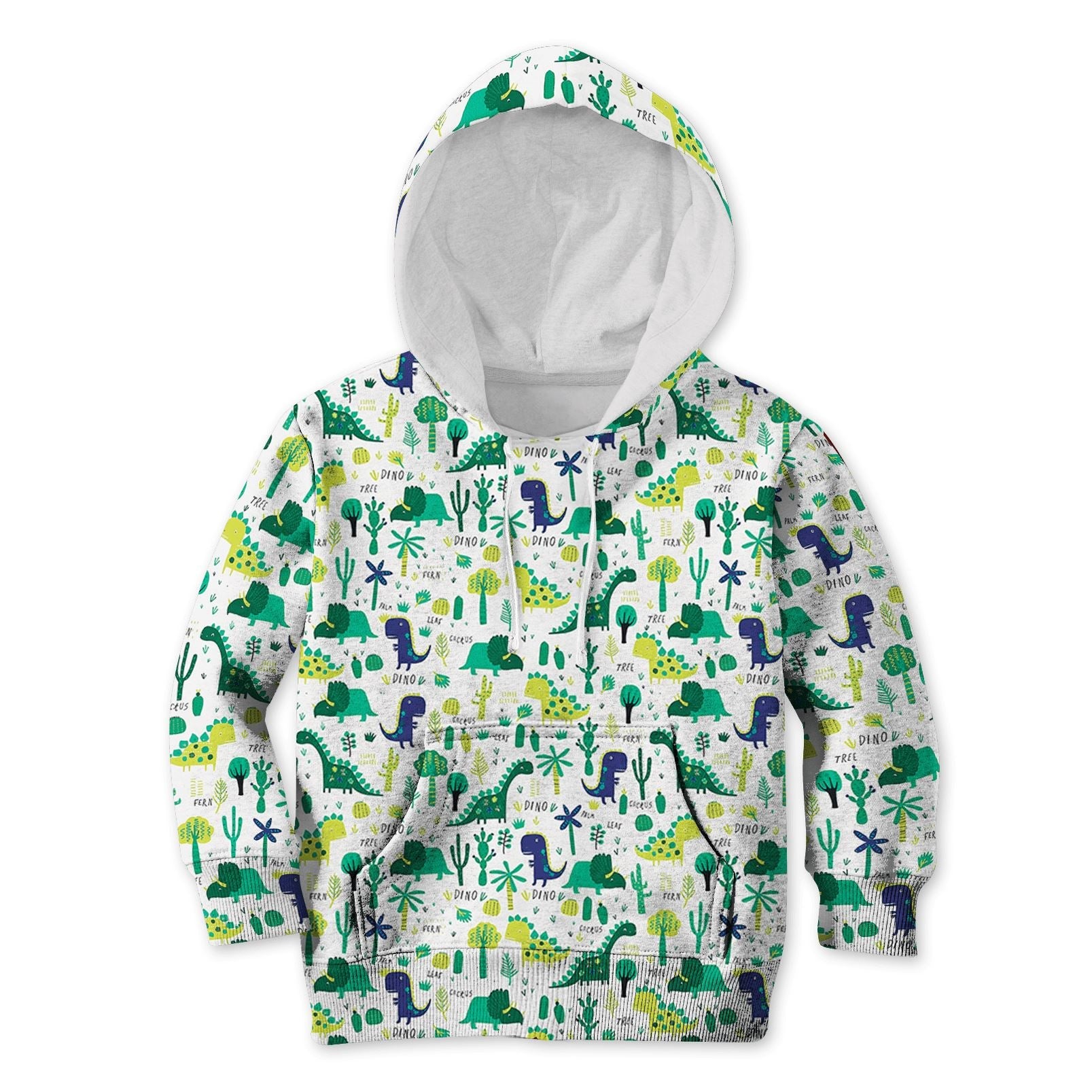 Gearhumans Dinosaurs with tree Kid Custom Hoodies T-shirt Apparel 4 Dinosaurs with tree Kid Custom Hoodies T-shirt Apparel HD-GH110642K kid 3D apparel Kid Hoodie S/6-8