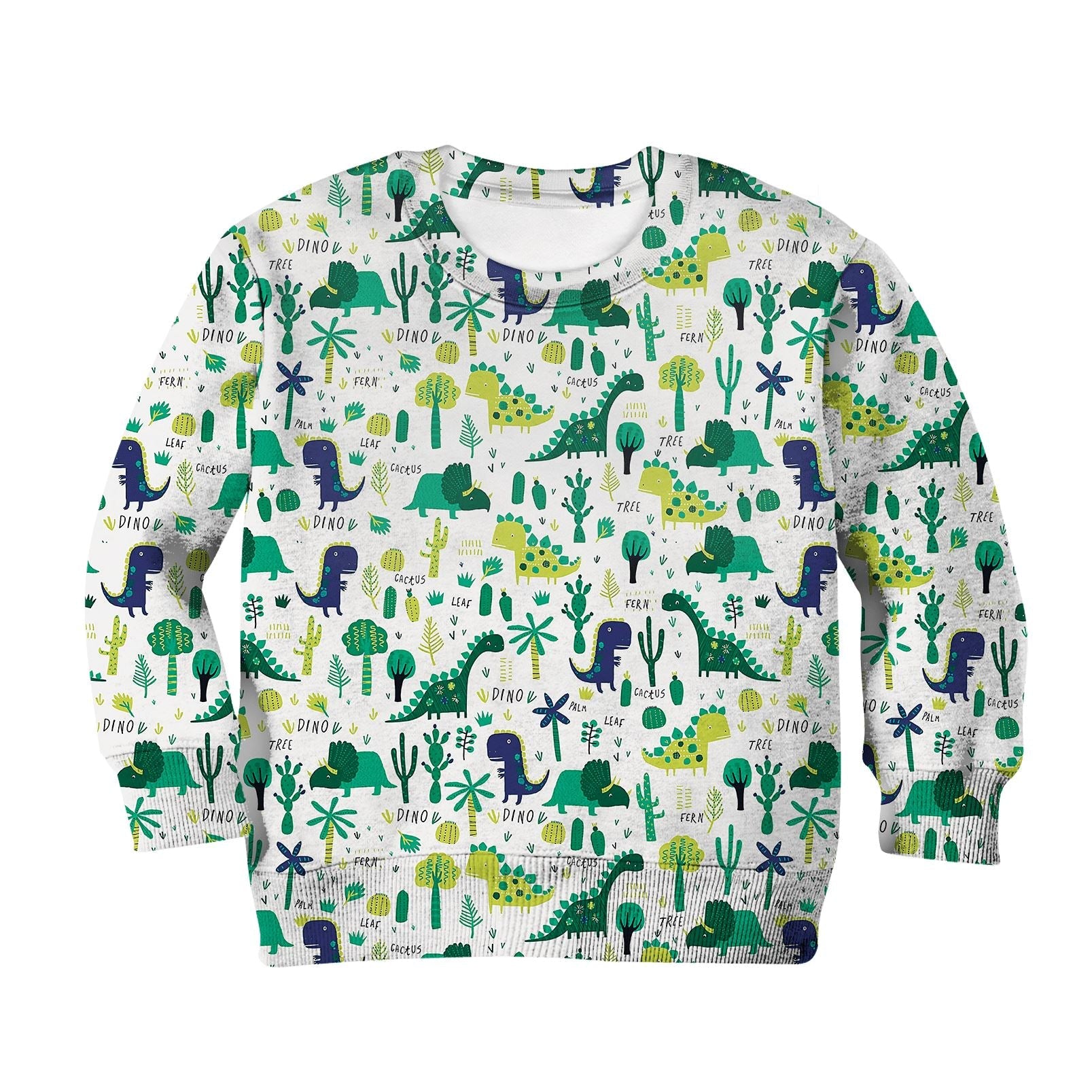 Gearhumans Dinosaurs with tree Kid Custom Hoodies T-shirt Apparel 2 Dinosaurs with tree Kid Custom Hoodies T-shirt Apparel HD-GH110642K kid 3D apparel Kid Sweatshirt S/6-8