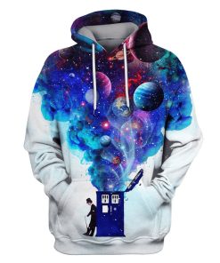 Doctor who with planets Custom T-shirt - Hoodies Apparel HD-MV110636 3D Custom Fleece Hoodies Hoodie S 