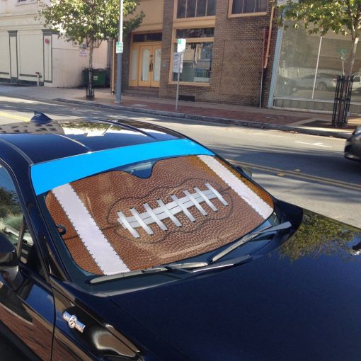 Gearhumans 3D American Football Car Auto Sunshade