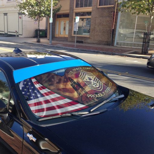 Gearhumans 3D US Space Force Auto Sun Shade