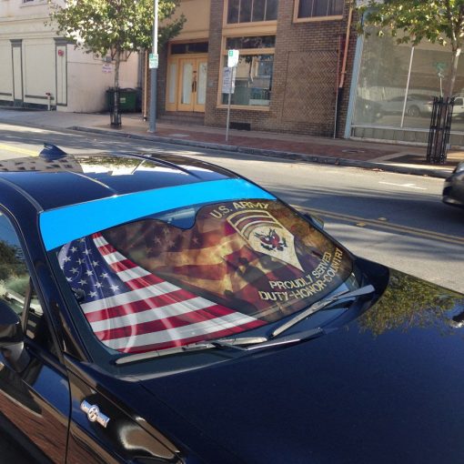 Gearhumans 3D US Veteran 3D Auto Sun Shade