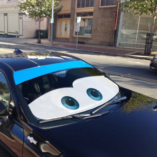 Gearhumans 3D Black Auto Sun Shade