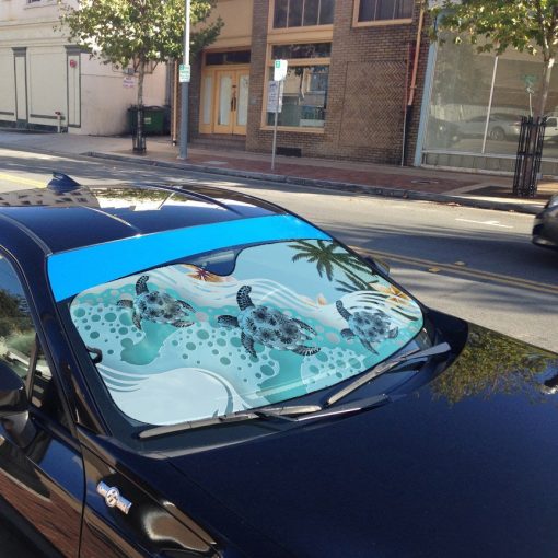 Gearhumans 3D Sea Turtle Hawaii Car Auto Sunshade