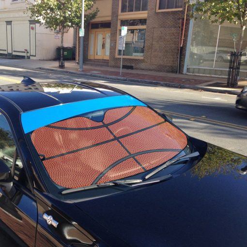 Gearhumans 3D Basketball Car Auto Sunshade