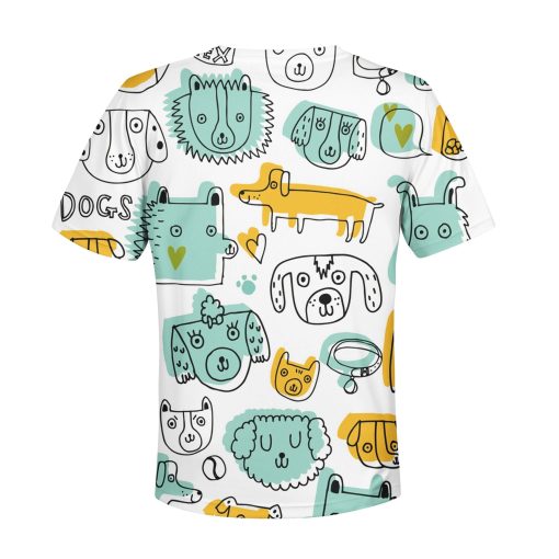 Dogs Say Woof Custom Hoodies T-shirt Apparel HD-PET110292K kid 3D apparel Kid T-Shirt XS