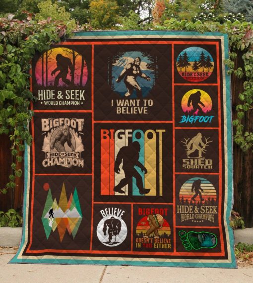Don't Stop Believe In Bigfoot Quilt Quilt Quilt