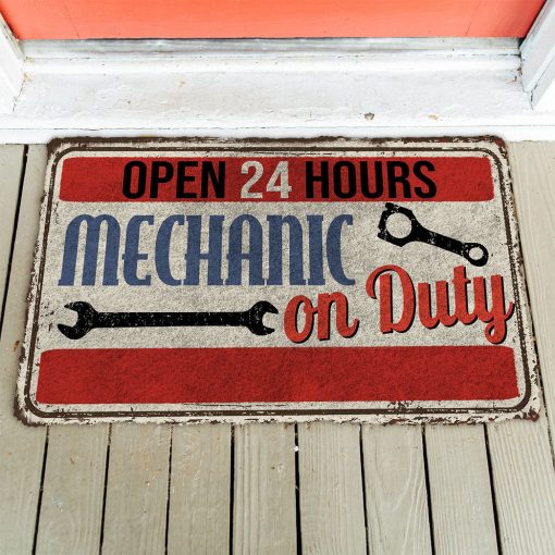 Gearhumans 3D Mechanic On Duty Doormat - Image 2