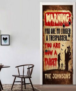 Gearhumans 3D You Are Now A Target Halloween Custom Name Door Stickers