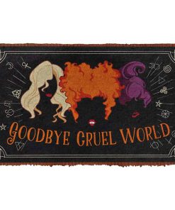 Gearhumans 3D Goodbye Cruel World Custom Doormat