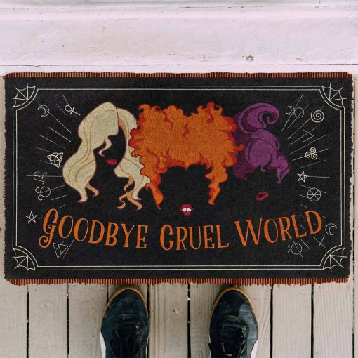 Gearhumans 3D Goodbye Cruel World Custom Doormat - Image 3