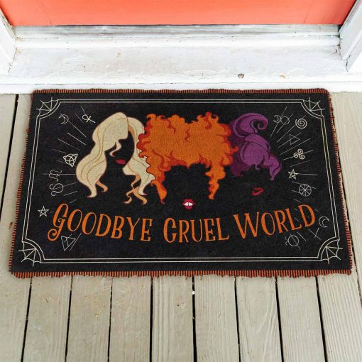 Gearhumans 3D Goodbye Cruel World Custom Doormat - Image 2