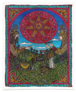 Gearhumans 3D Holly King and Oak King Custom Blanket