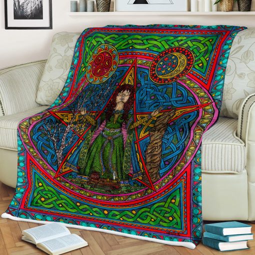 Gearhumans 3D Hedgewitch Pentagram Custom Blanket - Image 3