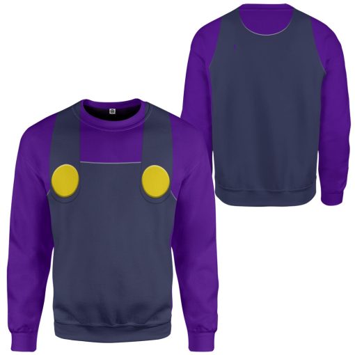 Gearhumans 3D Waluigi Custom Tshirt Hoodie Apparel - Image 7