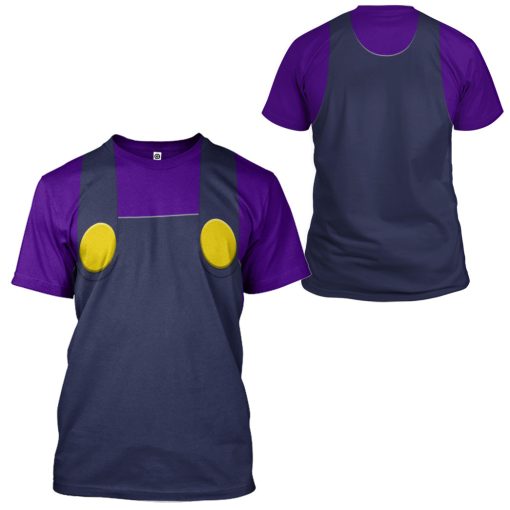 Gearhumans 3D Waluigi Custom Tshirt Hoodie Apparel - Image 6
