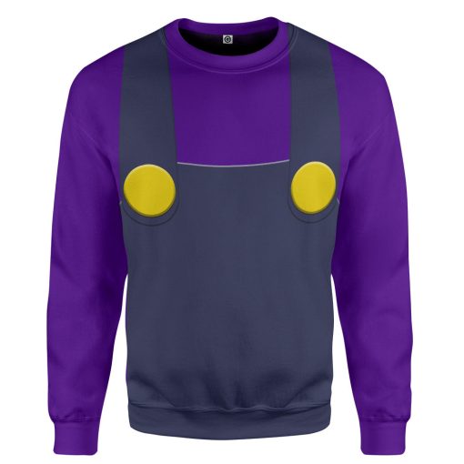 Gearhumans 3D Waluigi Custom Tshirt Hoodie Apparel - Image 2