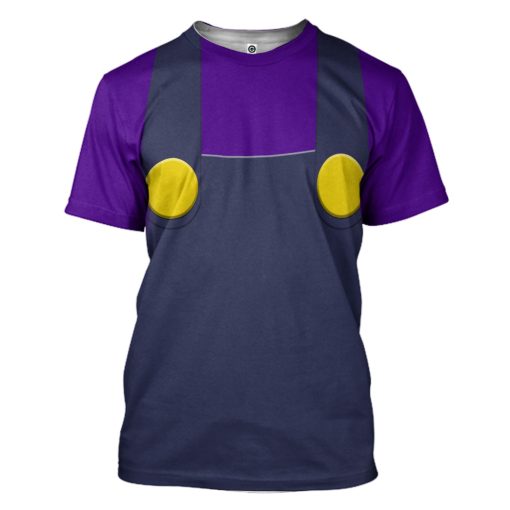Gearhumans 3D Waluigi Custom Tshirt Hoodie Apparel - Image 3