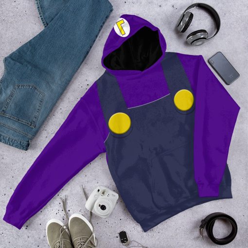 Gearhumans 3D Waluigi Custom Tshirt Hoodie Apparel - Image 10