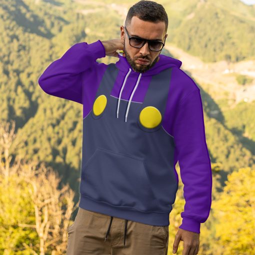 Gearhumans 3D Waluigi Custom Tshirt Hoodie Apparel - Image 9