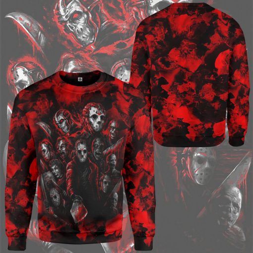 Gearhumans 3D Horror Characters Squad Custom Tshirt Hoodie Apparel - Image 12