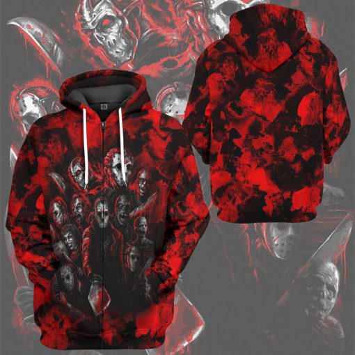Gearhumans 3D Horror Characters Squad Custom Tshirt Hoodie Apparel - Image 11