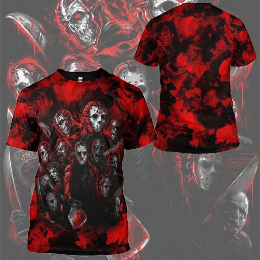 Gearhumans 3D Horror Characters Squad Custom Tshirt Hoodie Apparel - Image 9