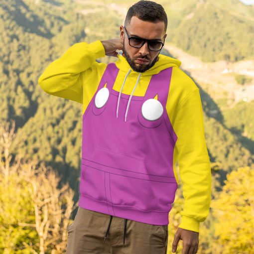 Gearhumans 3D Wario Custom Tshirt Hoodie Apparel - Image 14