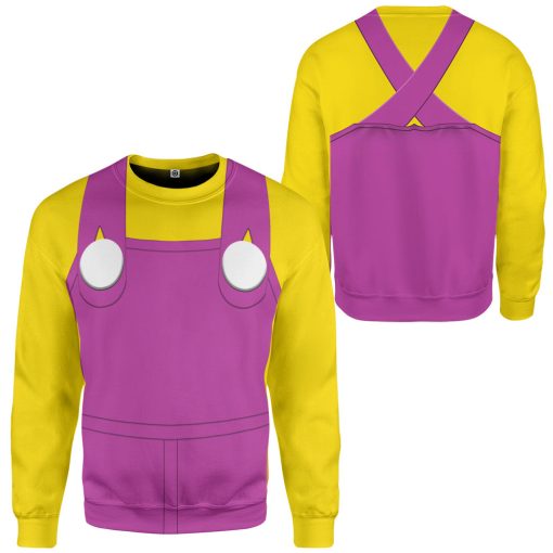 Gearhumans 3D Wario Custom Tshirt Hoodie Apparel - Image 6