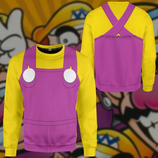 Gearhumans 3D Wario Custom Tshirt Hoodie Apparel - Image 12