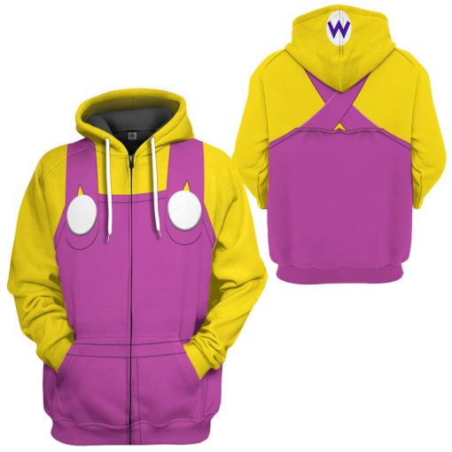 Gearhumans 3D Wario Custom Tshirt Hoodie Apparel - Image 8