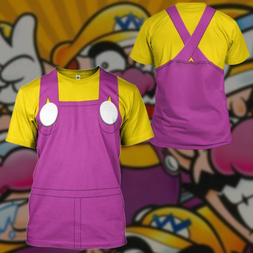 Gearhumans 3D Wario Custom Tshirt Hoodie Apparel - Image 9
