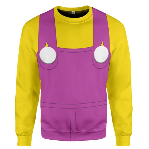 Gearhumans 3D Wario Custom Tshirt Hoodie Apparel - Image 2
