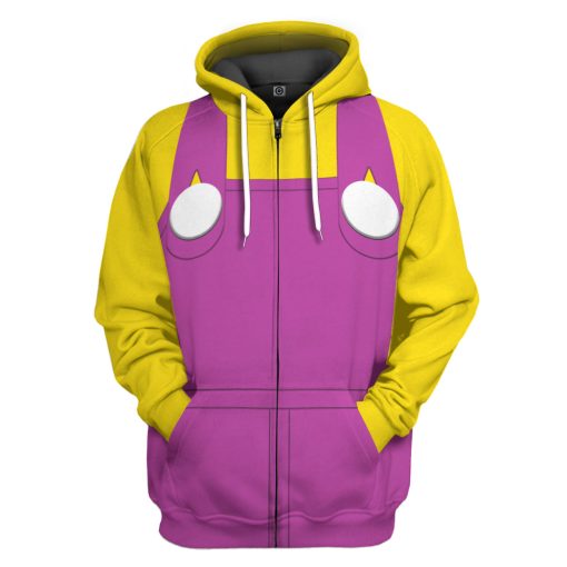 Gearhumans 3D Wario Custom Tshirt Hoodie Apparel - Image 4