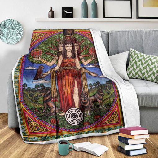 Gearhumans 3D The Goddess Hecate Goddess of Witchcraft and Cross Roads Custom Blanket