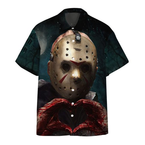 Gearhumans 3D Jason Loves You Custom Hawaii Shirt