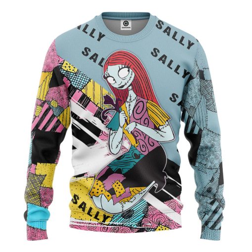 Gearhumans 3D Sally Skellington The Nightmare Before Christmas Custom Tshirt Hoodie Apparel - Image 3